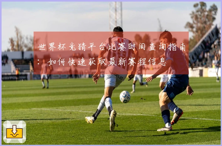 世界杯竞猜平台比赛时间查询指南：如何快速获取最新赛程信息